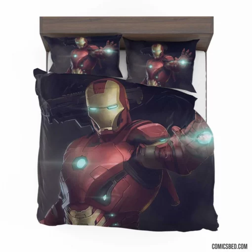 Iron Man Tony Stark Quest Comic Bedding Set 1