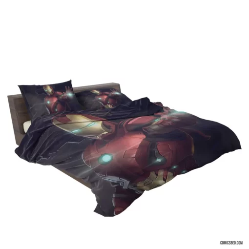 Iron Man Tony Stark Quest Comic Bedding Set 2