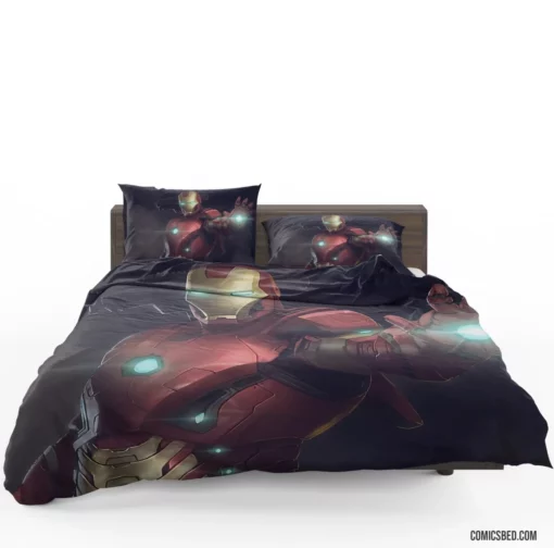 Iron Man Tony Stark Quest Comic Bedding Set