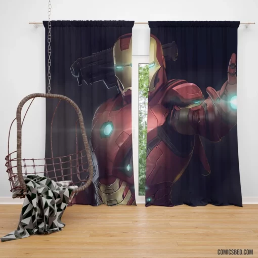 Iron Man Tony Stark Quest Comic Curtain