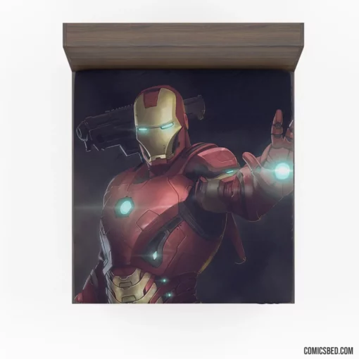 Iron Man Tony Stark Quest Comic Fitted Sheet 1