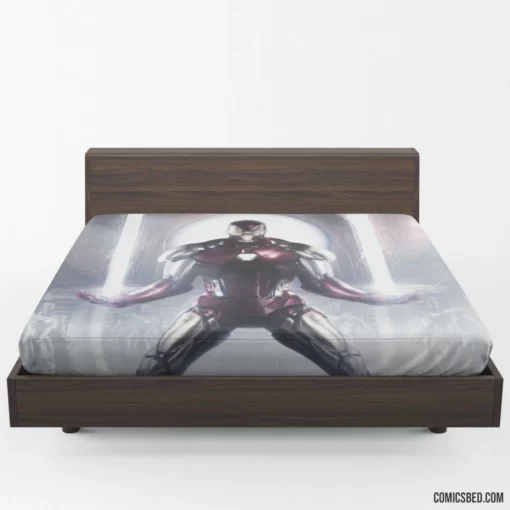 Iron Man Tony Stark Resilient Heart Comic Fitted Sheet