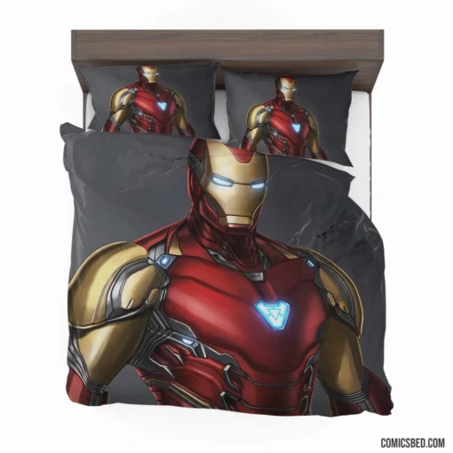 Iron Man Tony Stark Valiant Journey Comic Bedding Set 1