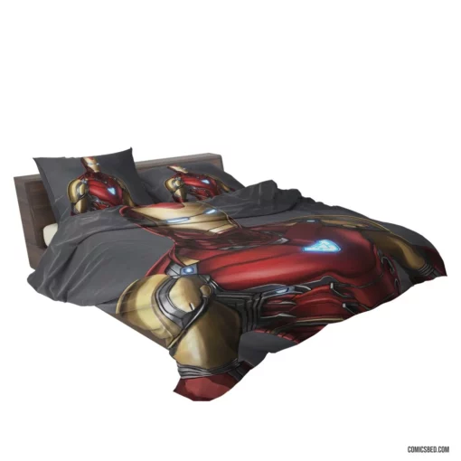 Iron Man Tony Stark Valiant Journey Comic Bedding Set 2