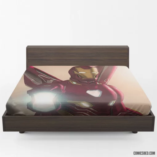 Iron Man Tony Stark Valiant Path Comic Fitted Sheet