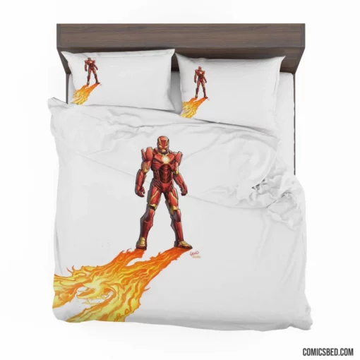 Iron Man Unleashed Marvel Armored Avenger Comic Bedding Set 1