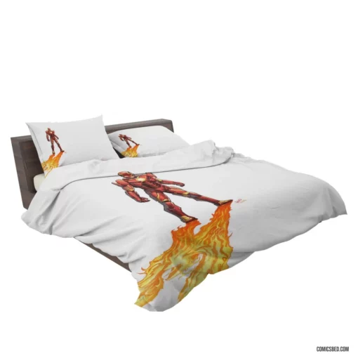 Iron Man Unleashed Marvel Armored Avenger Comic Bedding Set 2