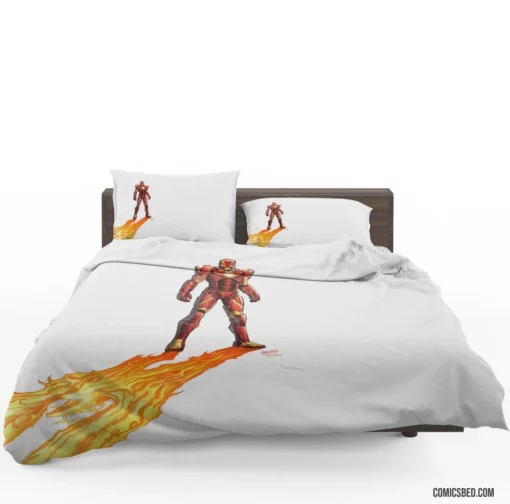 Iron Man Unleashed Marvel Armored Avenger Comic Bedding Set