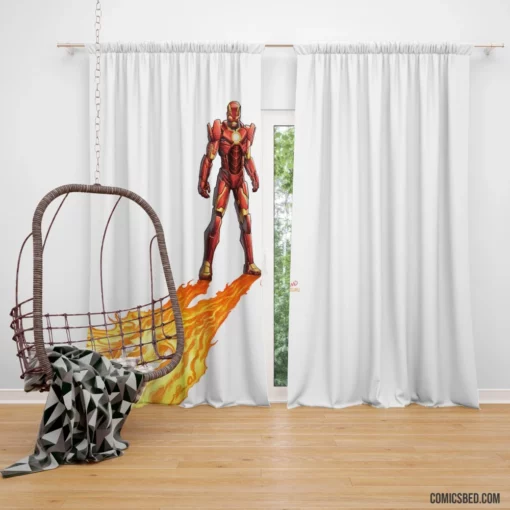 Iron Man Unleashed Marvel Armored Avenger Comic Curtain