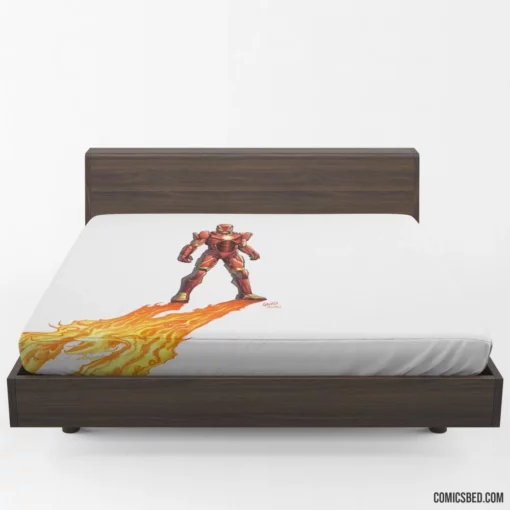 Iron Man Unleashed Marvel Armored Avenger Comic Fitted Sheet