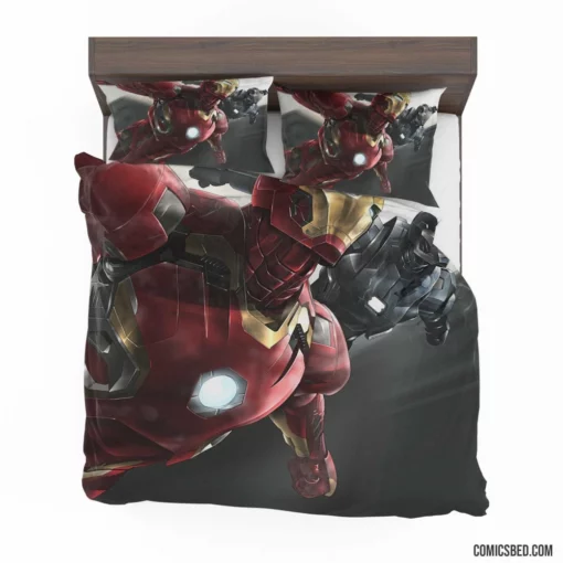 Iron Man War Machine Armored Heroes Comic Bedding Set 1