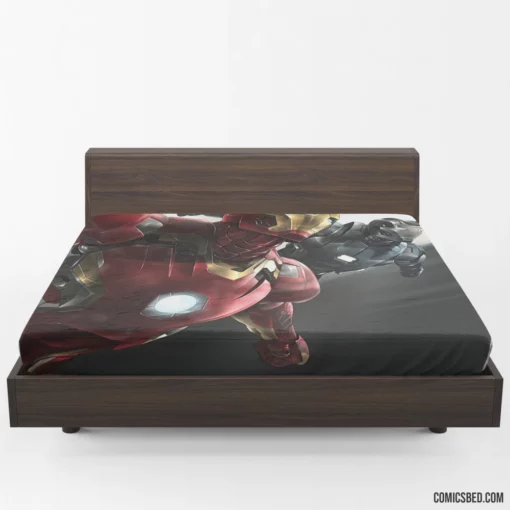 Iron Man War Machine Armored Heroes Comic Fitted Sheet