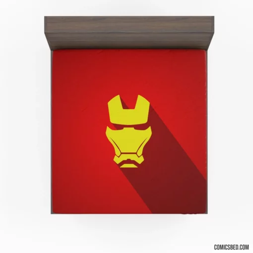 Iron Man with Shadow Marvel Hero Comic Fitted Sheet 1