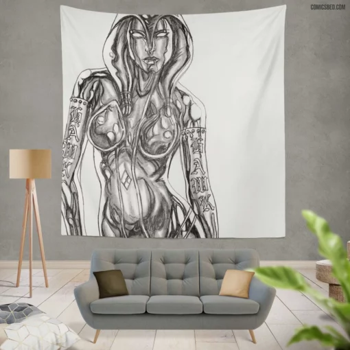 Jocasta Marvel Avengers Robotic Ally Comic Wall Tapestry