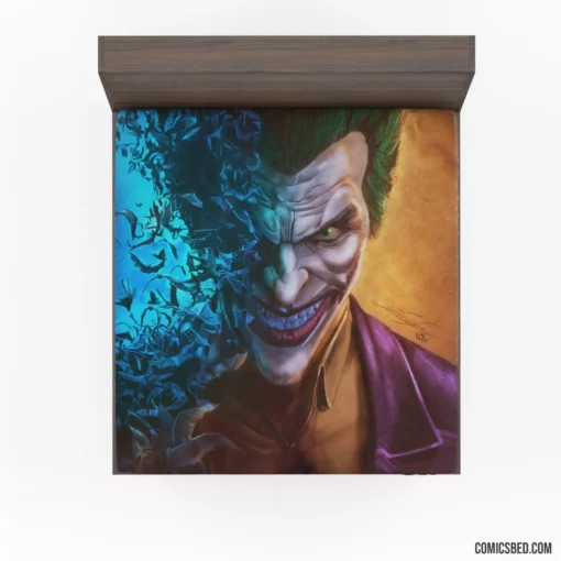 Joker Bat DC Chaotic Clown Comic Fitted Sheet 1