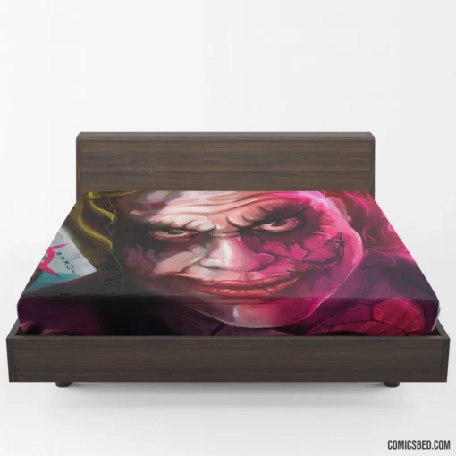 Joker Card Anarchy Symbol DC Trickster Comic Fitted Sheet