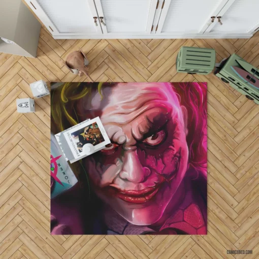 Joker Card Anarchy Symbol DC Trickster Comic Rug