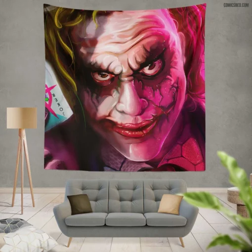 Joker Card Anarchy Symbol DC Trickster Comic Wall Tapestry