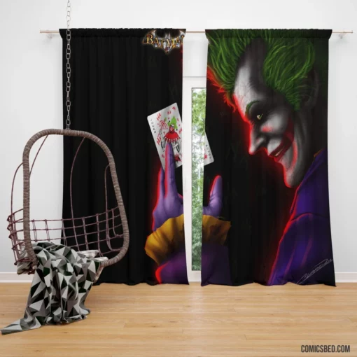 Joker Chaos Gotham Mad Villain Comic Curtain