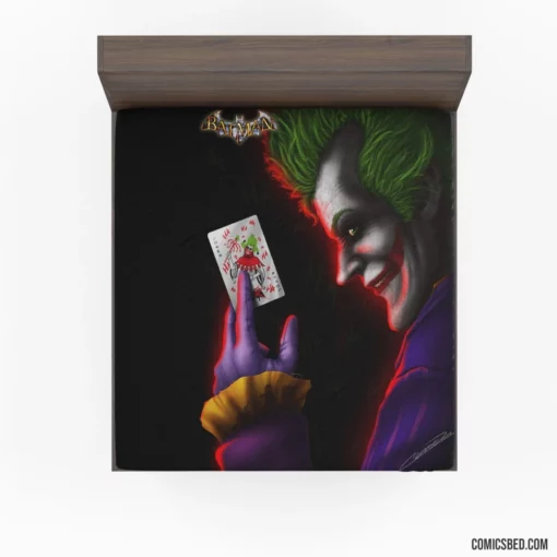 Joker Chaos Gotham Mad Villain Comic Fitted Sheet 1