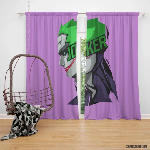 Joker Chaos and Mischief Comic Curtain