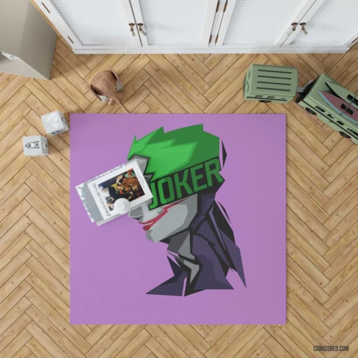 Joker Chaos and Mischief Comic Rug