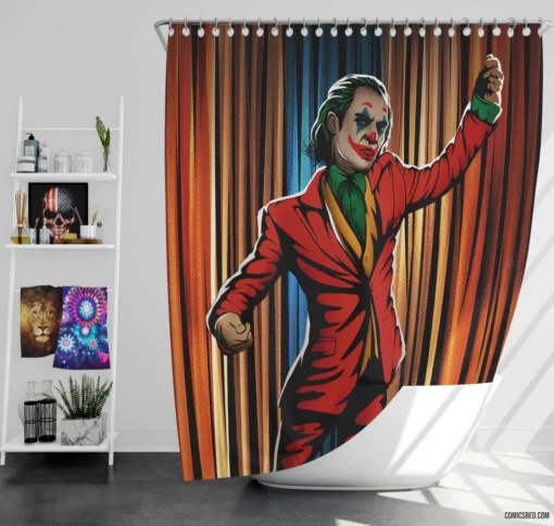 Joker Chronicles DC Clown Prince Comic Shower Curtain