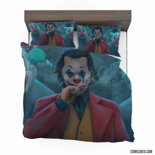 Joker Clown DC Chaotic Jester Comic Bedding Set 1