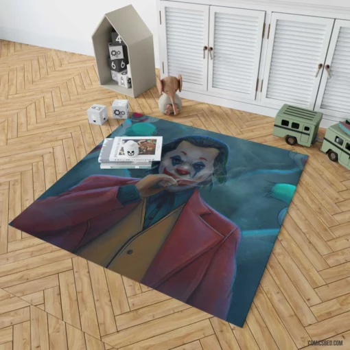 Joker Clown DC Chaotic Jester Comic Rug 1