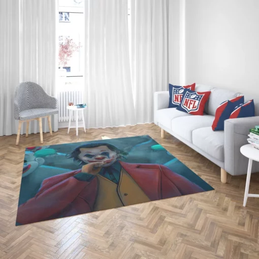 Joker Clown DC Chaotic Jester Comic Rug 2