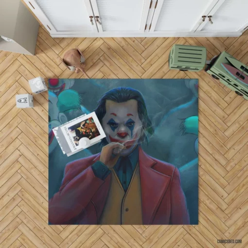 Joker Clown DC Chaotic Jester Comic Rug