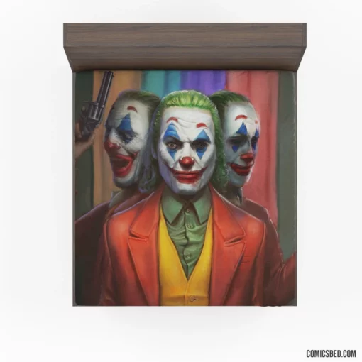 Joker Clown DC Colorful Villain Comic Fitted Sheet 1