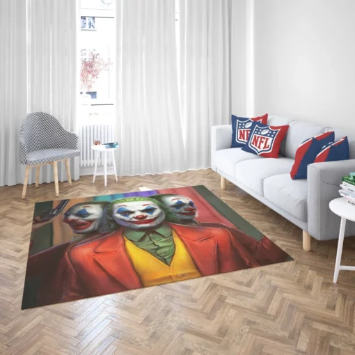 Joker Clown DC Colorful Villain Comic Rug 2