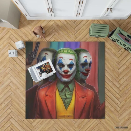 Joker Clown DC Colorful Villain Comic Rug