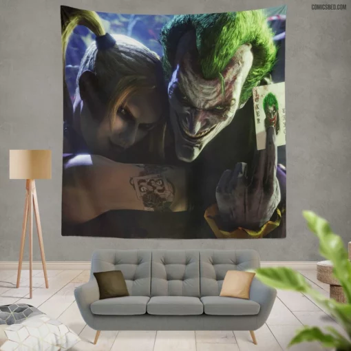 Joker Clown Prince of Chaos Comic Wall Tapestry