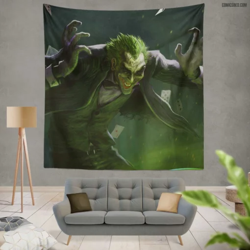 Joker DC Arch-Nemesis Comic Wall Tapestry