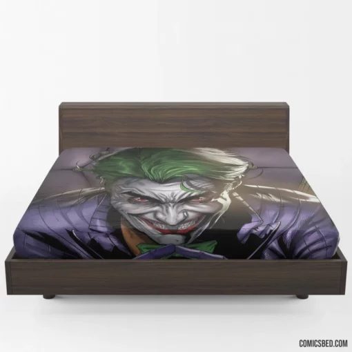 Joker DC Chaos Incarnate Comic Fitted Sheet