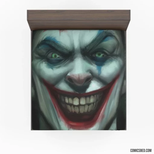 Joker DC Chaotic Clown Comic Fitted Sheet 1