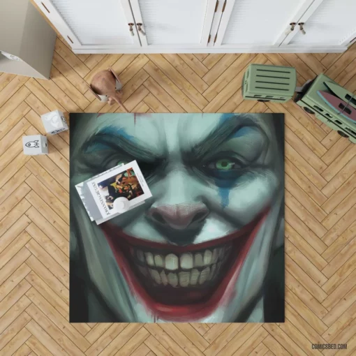 Joker DC Chaotic Clown Comic Rug