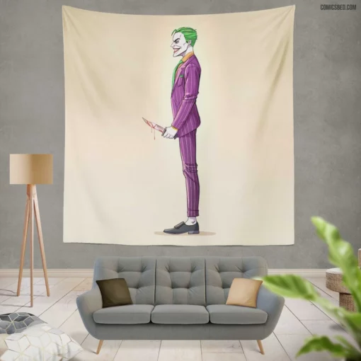 Joker DC Chaotic Enigma Comic Wall Tapestry