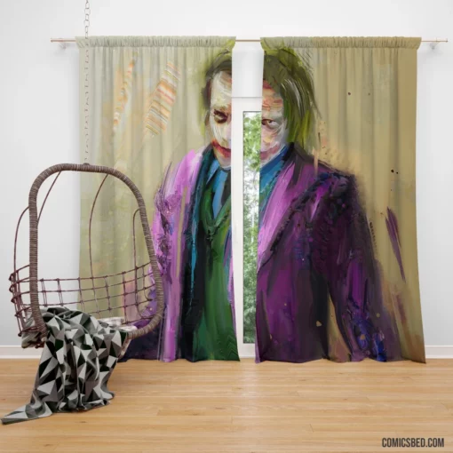 Joker DC Chaotic Trickster Comic Curtain