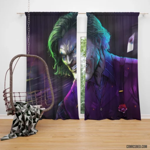 Joker DC Chaotic Villain Comic Curtain