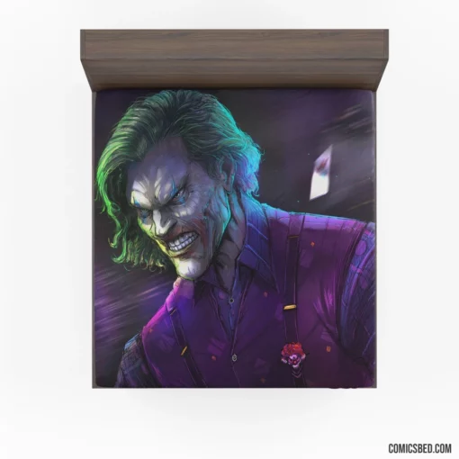 Joker DC Chaotic Villain Comic Fitted Sheet 1