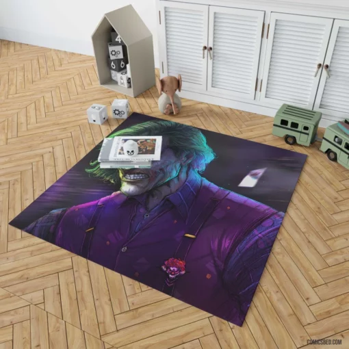 Joker DC Chaotic Villain Comic Rug 1