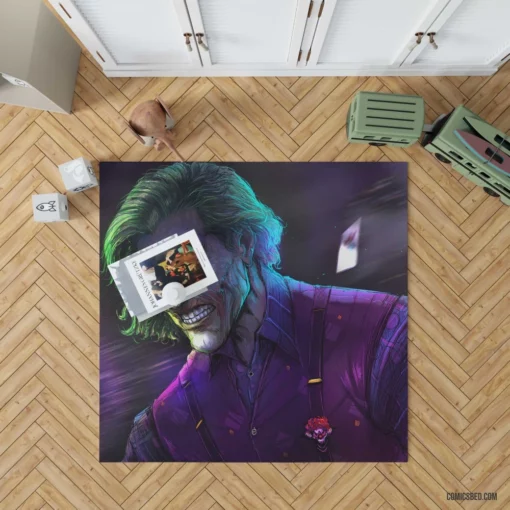 Joker DC Chaotic Villain Comic Rug