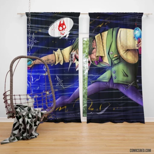 Joker DC Clown Prince of Chaos Comic Curtain