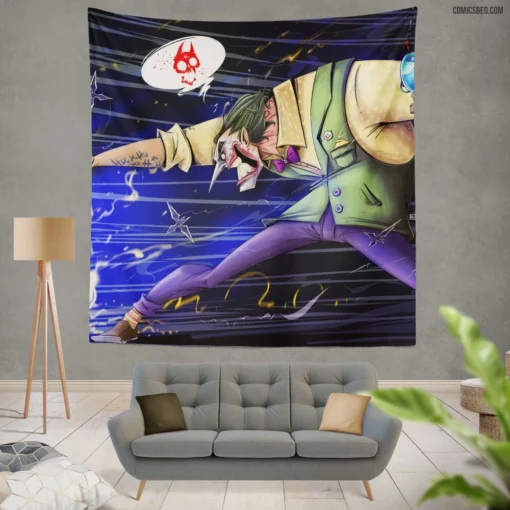 Joker DC Clown Prince of Chaos Comic Wall Tapestry