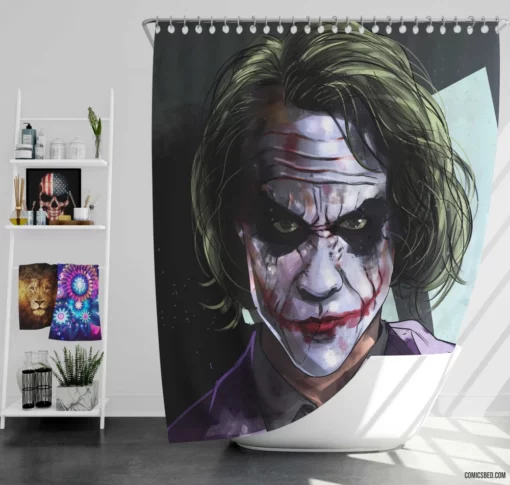 Joker DC Clown Prince of Crime Comic Shower Curtain