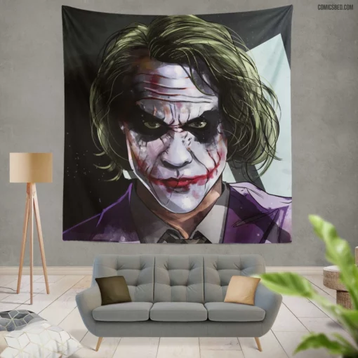 Joker DC Clown Prince of Crime Comic Wall Tapestry