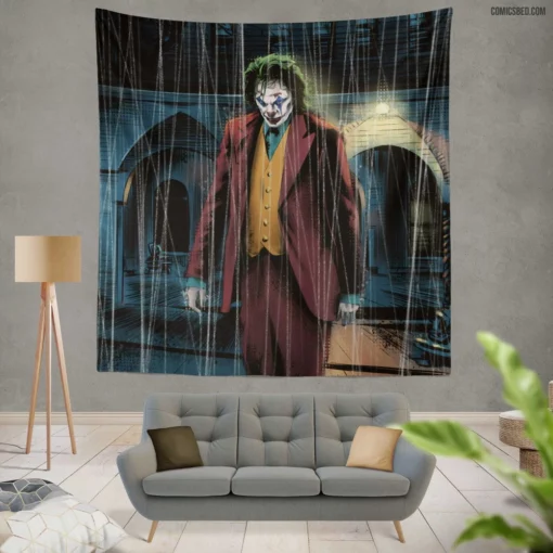 Joker DC Dark Joker Comic Wall Tapestry